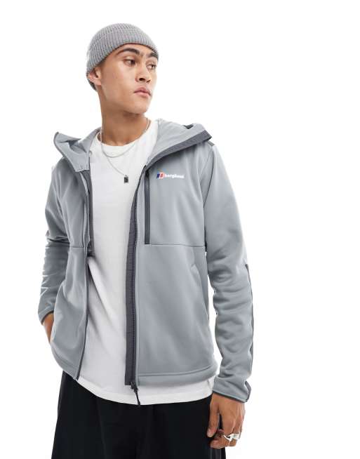 up jacket in light grey ClassicfuncenterShops Berghaus Reacon hooded fleece zip new balance running t shirt