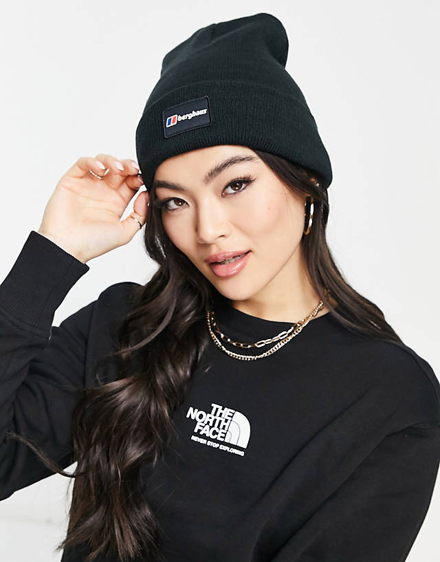 Berghaus - recognition logo patch beanie in black