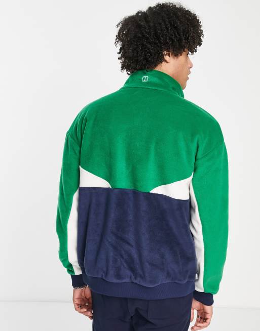 Berghaus – Retorise – Fleece-Jacke in Grün/Marineblau, 4 von 4