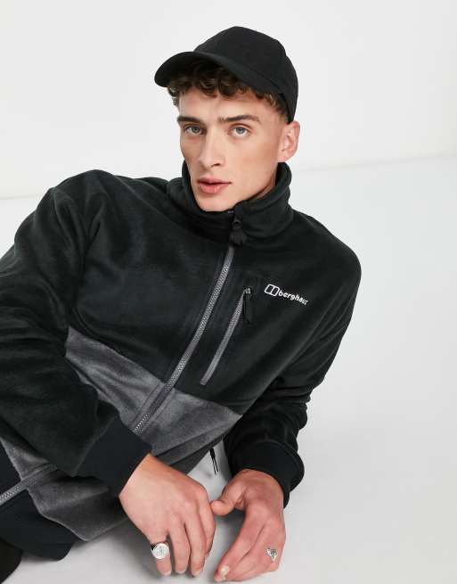 Berghaus Retorise full zip in fleece in black, 4 of 4