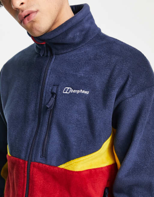 Berghaus - Retorise - Veste en polaire - Bleu marine/rouge, 3 de 4