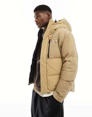 Berghaus Sabber down hooded jacket in natural - ASOS Price Checker