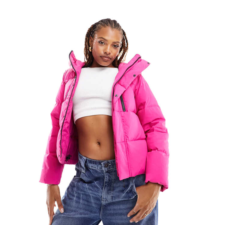 Berghaus Saffren down hooded jacket in pink | ASOS