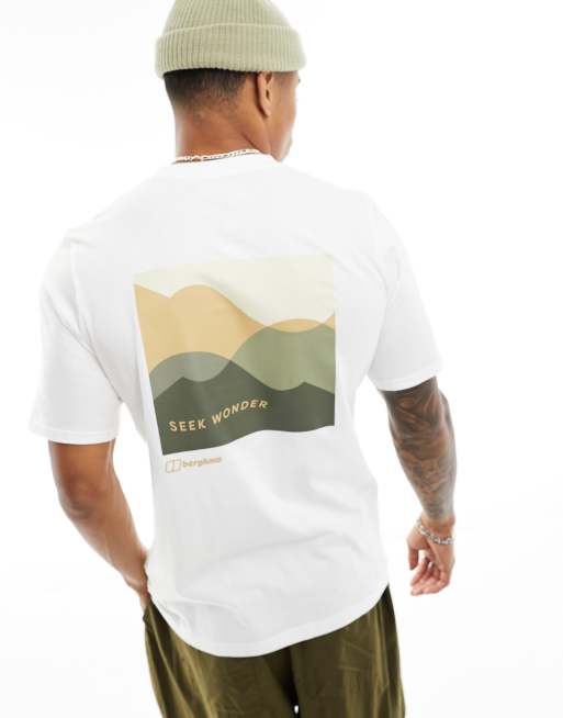Berghaus Seek nder silhouette short sleeve tee in white