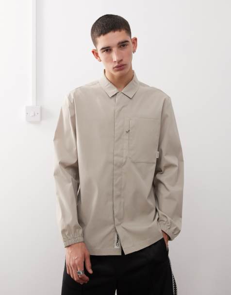 Berghaus Shirt explorer long sleeve overshirt in taupe - view 1