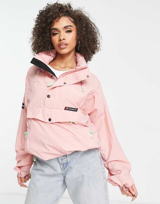 Berghaus Single Point wind overhead jacket in pink ASOS