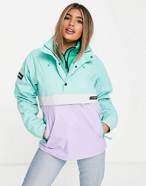 Women Berghaus Ski Smock 86 jacket in blue/purple 