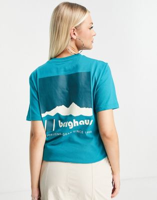 Berghaus Skyline Lhotse t-shirt in teal  - ASOS Price Checker