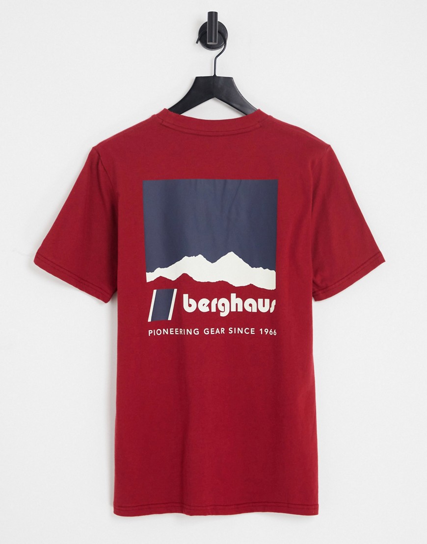Skyline Lhotse T-shirt in burgundy-Red