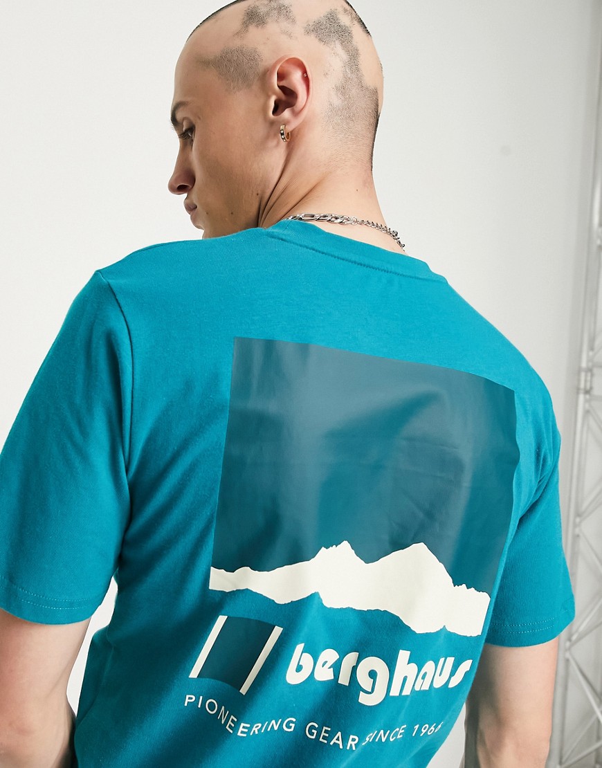Skyline Lhotse t-shirt in teal-Blue