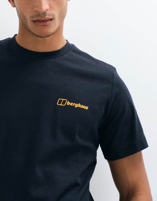 Berghaus Staticscape essential graphic t-shirt in jet black, 5 of 5