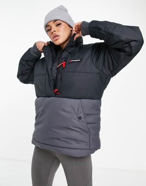 Berghaus – Svart fodrad pufferjacka i panelsydd design