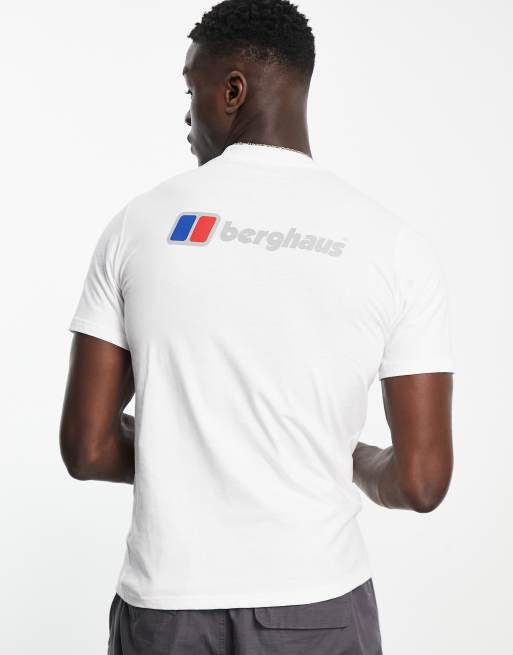 Berghaus - T-shirt con logo davanti e dietro bianca, 4 di 4