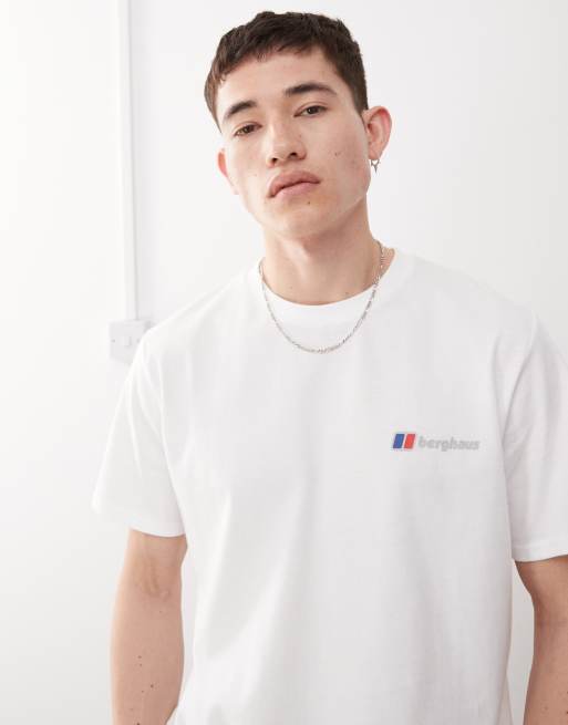 Berghaus – T-Shirt für Herren in Reinweiß mit klassischem Logo, 2 von 4