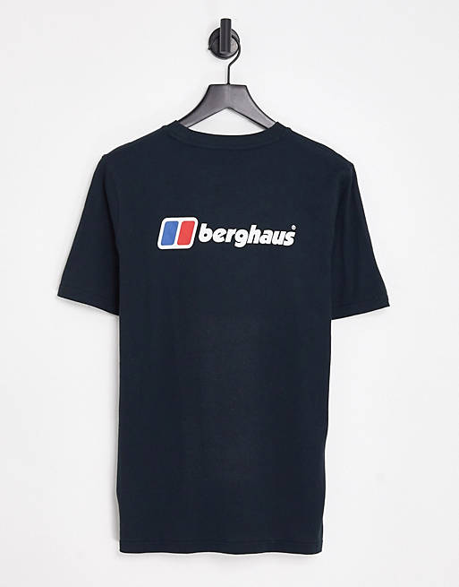 Berghaus - T-shirt met logo op de voor- en achterkant in zwart