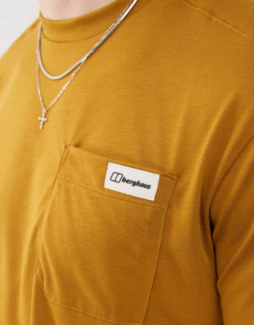 Berghaus T-shirt relaxed short sleeve tech t-shirt in clay soil, 2 of 4