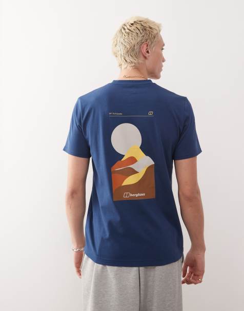 Berghaus T-shirt rolling peaks short sleeve t-shirt in hale navy - view 1