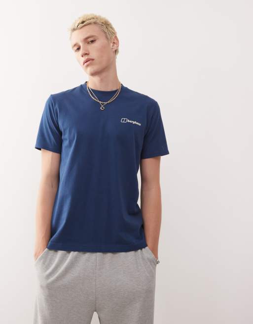 Berghaus T-shirt rolling peaks short sleeve t-shirt in hale navy, 3 of 4