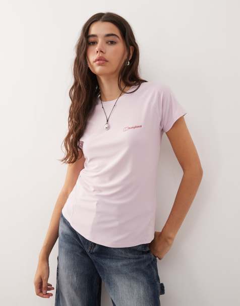 Berghaus T-shirt/top 24/7 short sleeve baselayer in pink - view 1