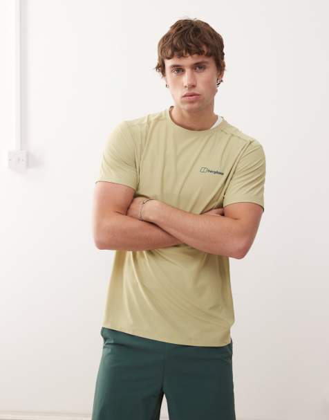 Berghaus T-shirt/top men's 24/7 crew short sleeve tech tee in breeze - view 1
