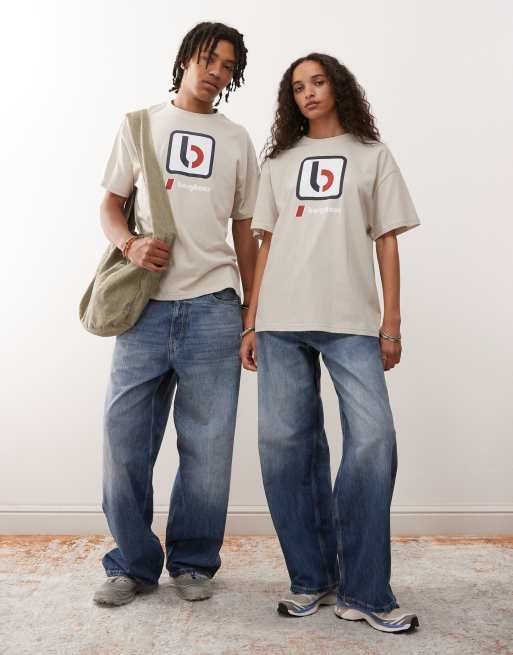 Berghaus T-shirt unisex 'the b' t-shirt in stone, 2 of 4