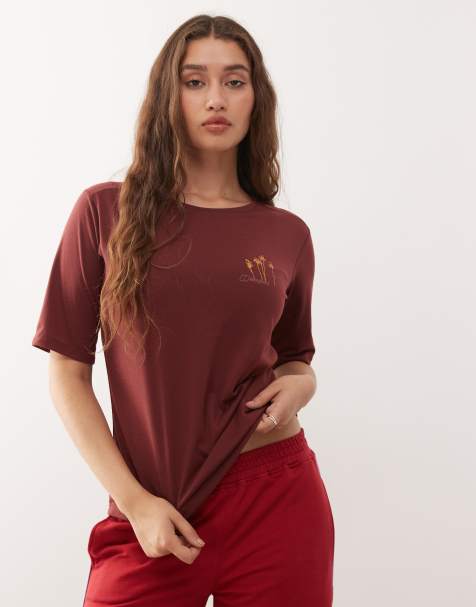 Berghaus T-shirt women's coneflower short sleeve tee in dark red - view 1
