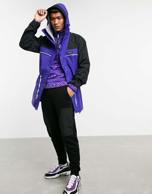 Berghaus Tempest 89 jacket in navy/purple