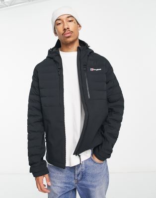 Berghaus theran hooded store jacket black