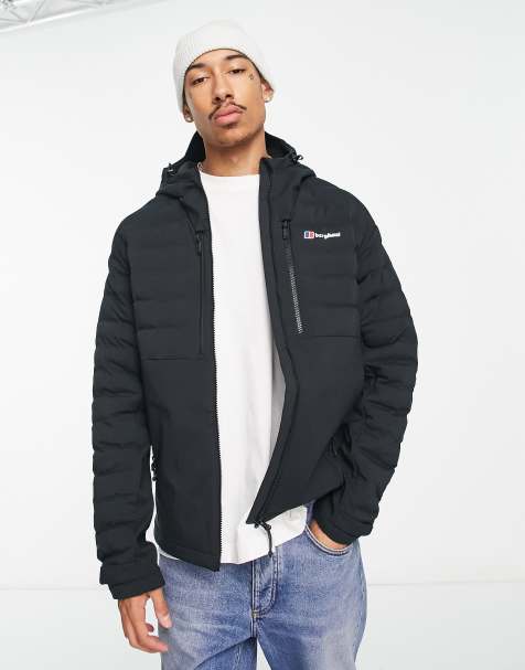 Berghaus Theran Hybrid hooded insulated jacket in black - view 1