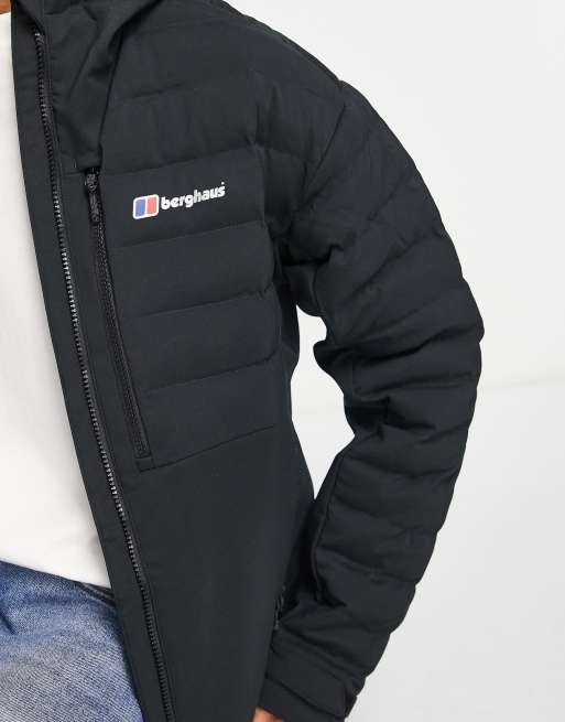 Berghaus – Theran Hybrid – Wärmeisolierte Jacke in Schwarz mit Kapuze, 3 von 4