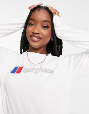 T-shirts et débardeurs Berghaus - Top à manches longues et logo - Blanc