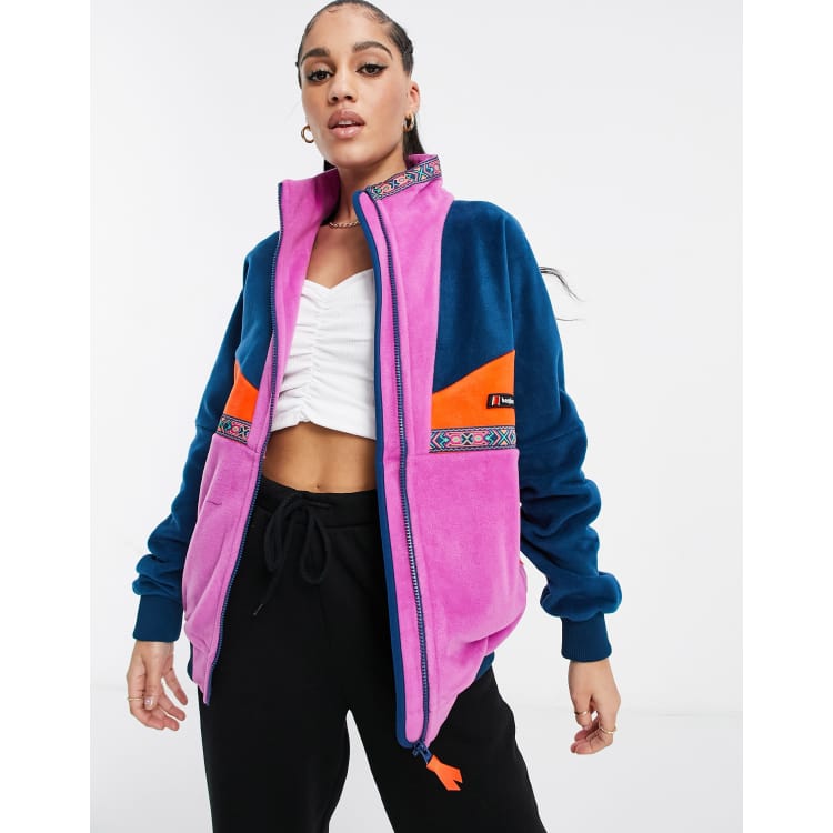 Berghaus tramantana 91 jacket in pink/navy | ASOS