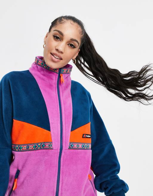 Berghaus tramantana 91 jacket in pink/navy | ASOS