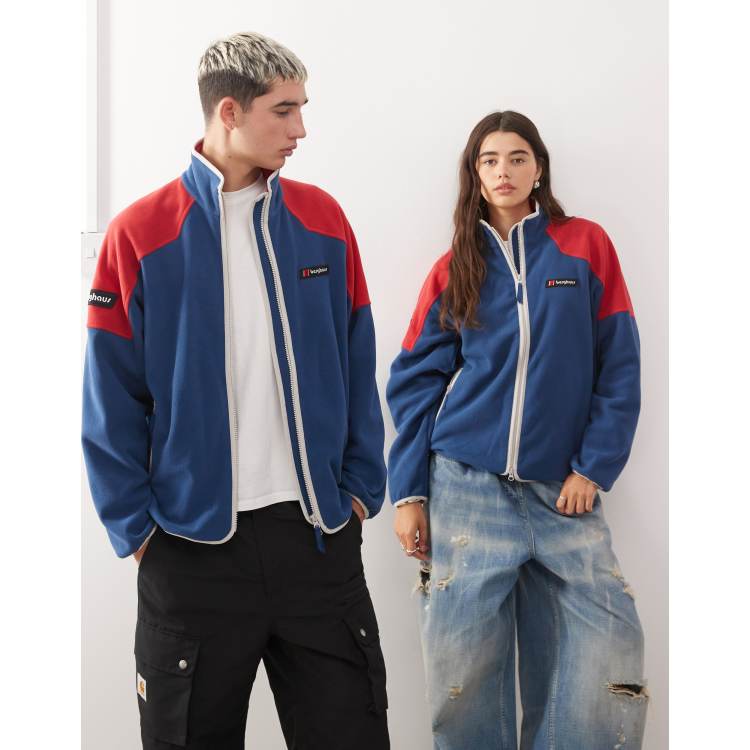 Berghaus Unisex 1997 fleece jacket in blue/red | ASOS