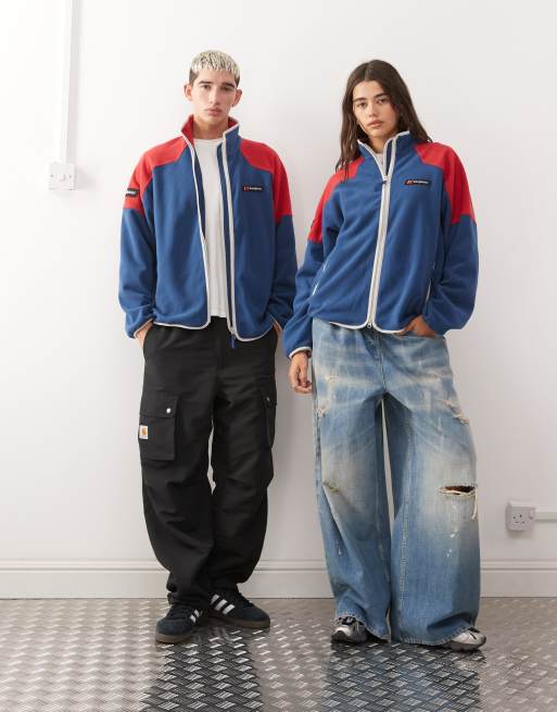Berghaus Unisex 1997 fleece jacket in blue/red | ASOS