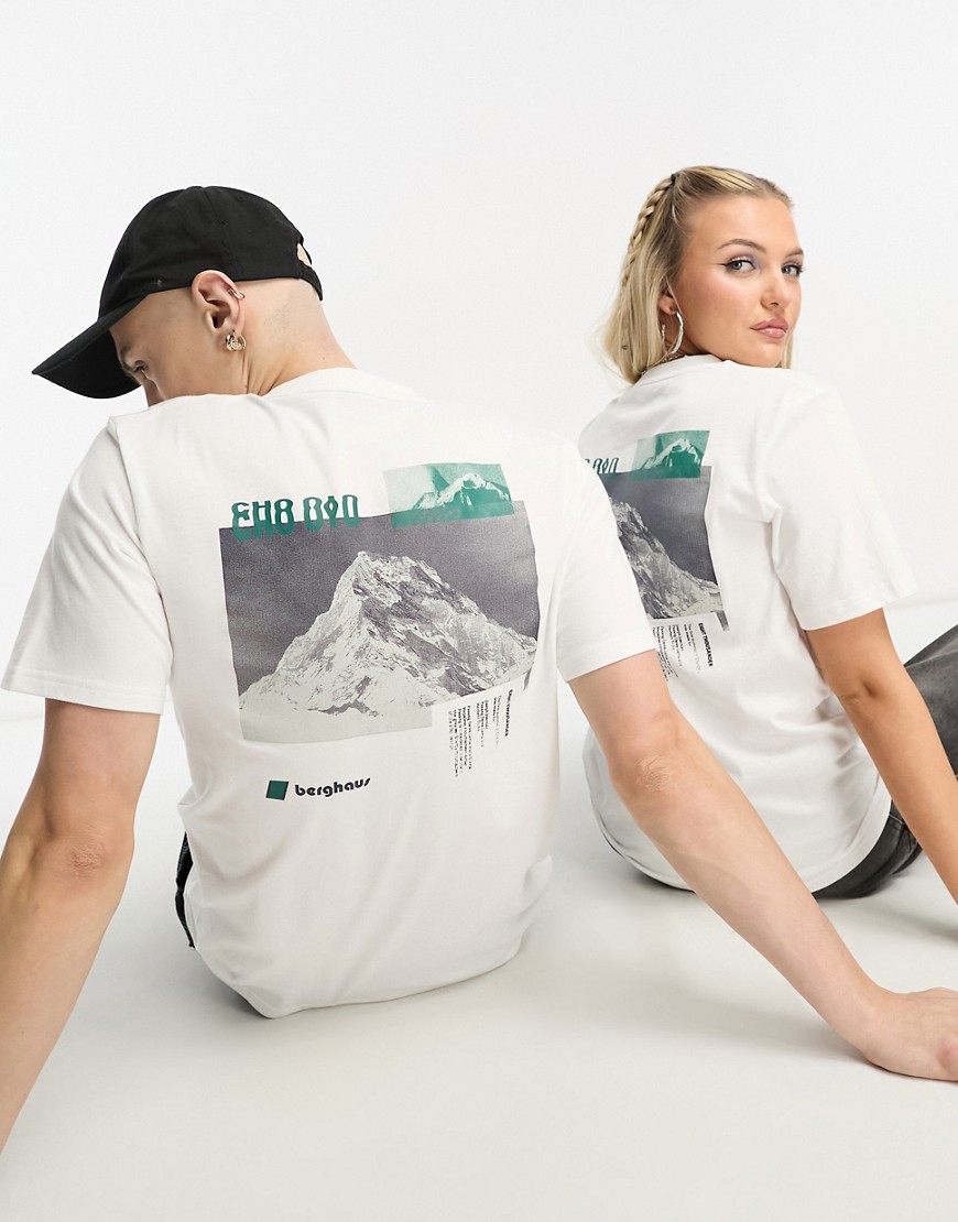 Shop Berghaus Unisex Cho Zine T-shirt With Print In White