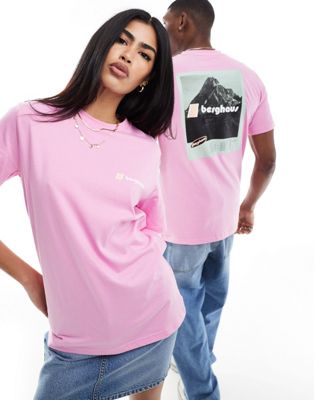 Berghaus unisex climbing record short sleeve t-shirt in lilac