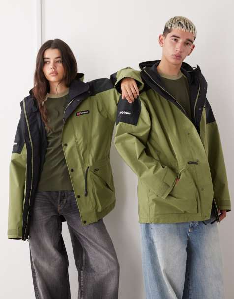 Berghaus Unisex meru mountain gore-tex jacket in green/black - view 1