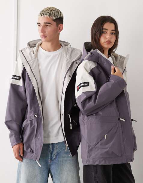 Berghaus Unisex meru mountain gore-tex jacket in purple/grey - view 1