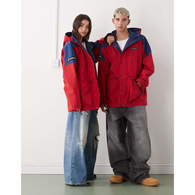 Berghaus Unisex meru mountain gore-tex jacket in red/blue | ASOS