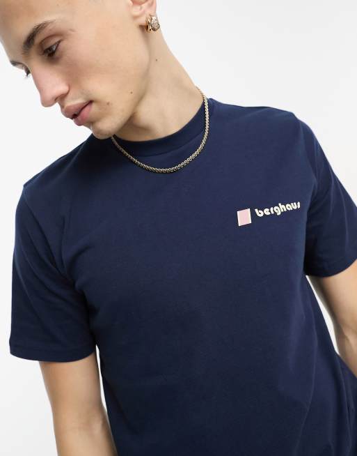 Berghaus unisex Mountain Zine print t-shirt in navy