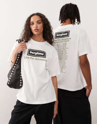 Berghaus - Unisex - T-Shirt in Reinweiß mit „Adventure Tour"-Print