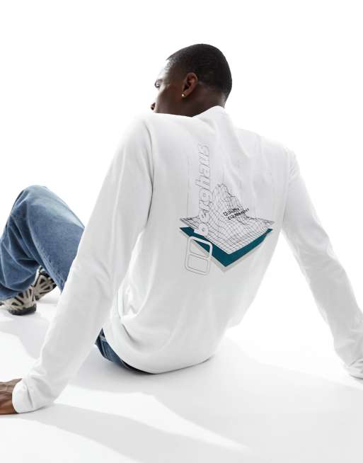 Berghaus unisex three layers long sleeve tee in white