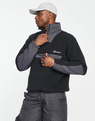 Berghaus Urban oversized overhead fleece jacket in black