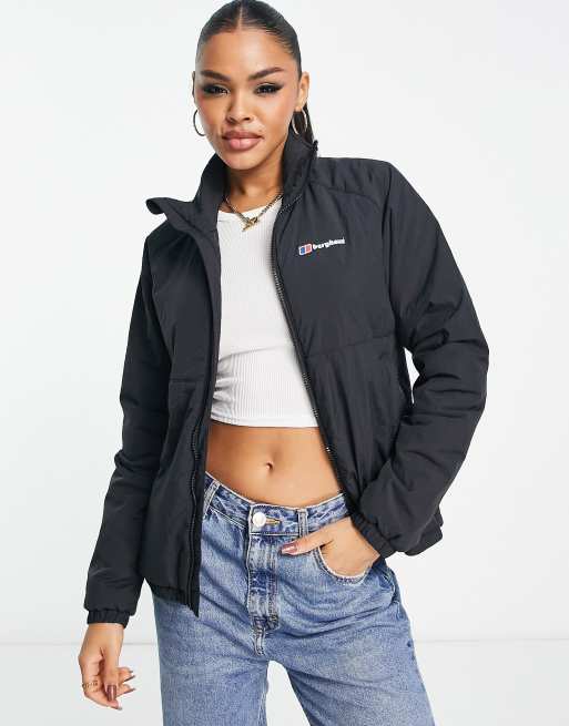 Berghaus Urban Paviark insulated zip up nylon jacket in black | ASOS