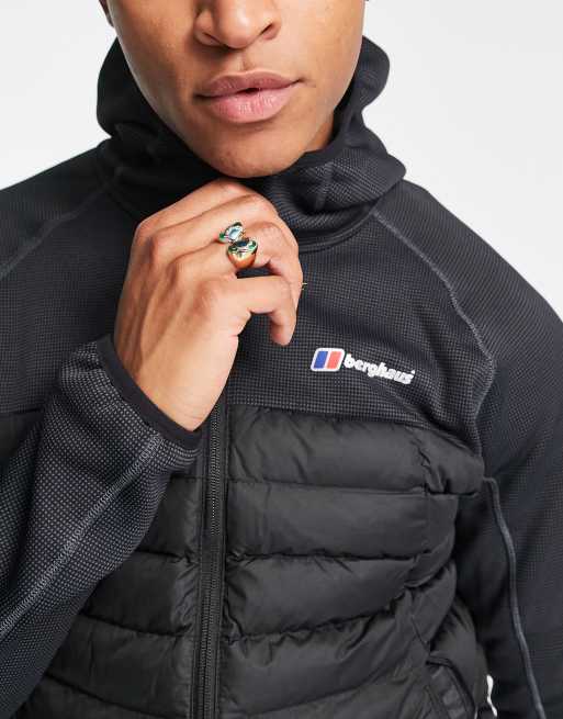 Berghaus Theran Hybrid hooded insulated jacket in black