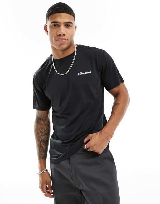 Berghaus wayside short sleevetech tee in black