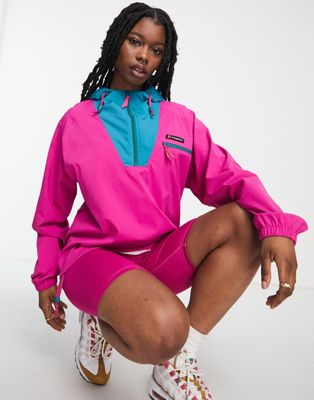 Wind Shirt 90 jacket in fuchsia/ teal-Pink