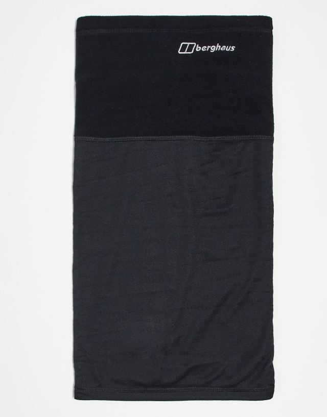 Berghaus winter fleece neck gaiter in black