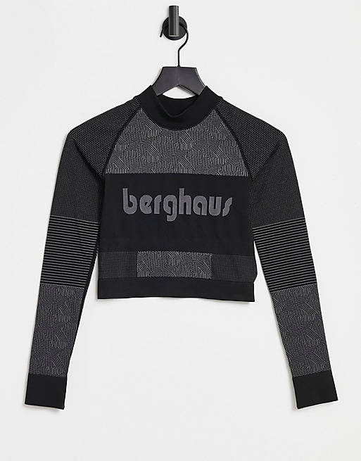 Berhaus Zhora long sleeve t-shirt in black